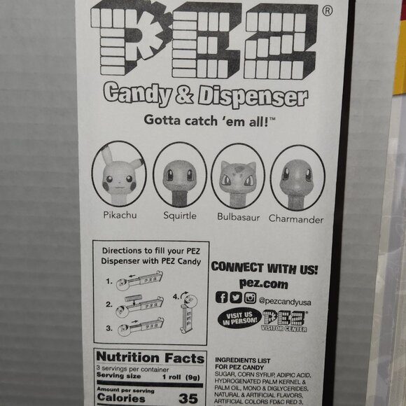 Vintage Pikachu Pokemon Pez Lot of 2 Candy Dispenser 2019 New Factory Sealed - Picture 13 of 13